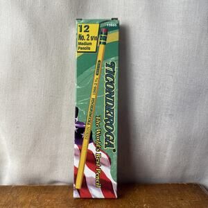 Ticonderoga Vintage 13885 Wooden Pencil 5/10 No. 2 Soft Medium Lead Dozen Unused